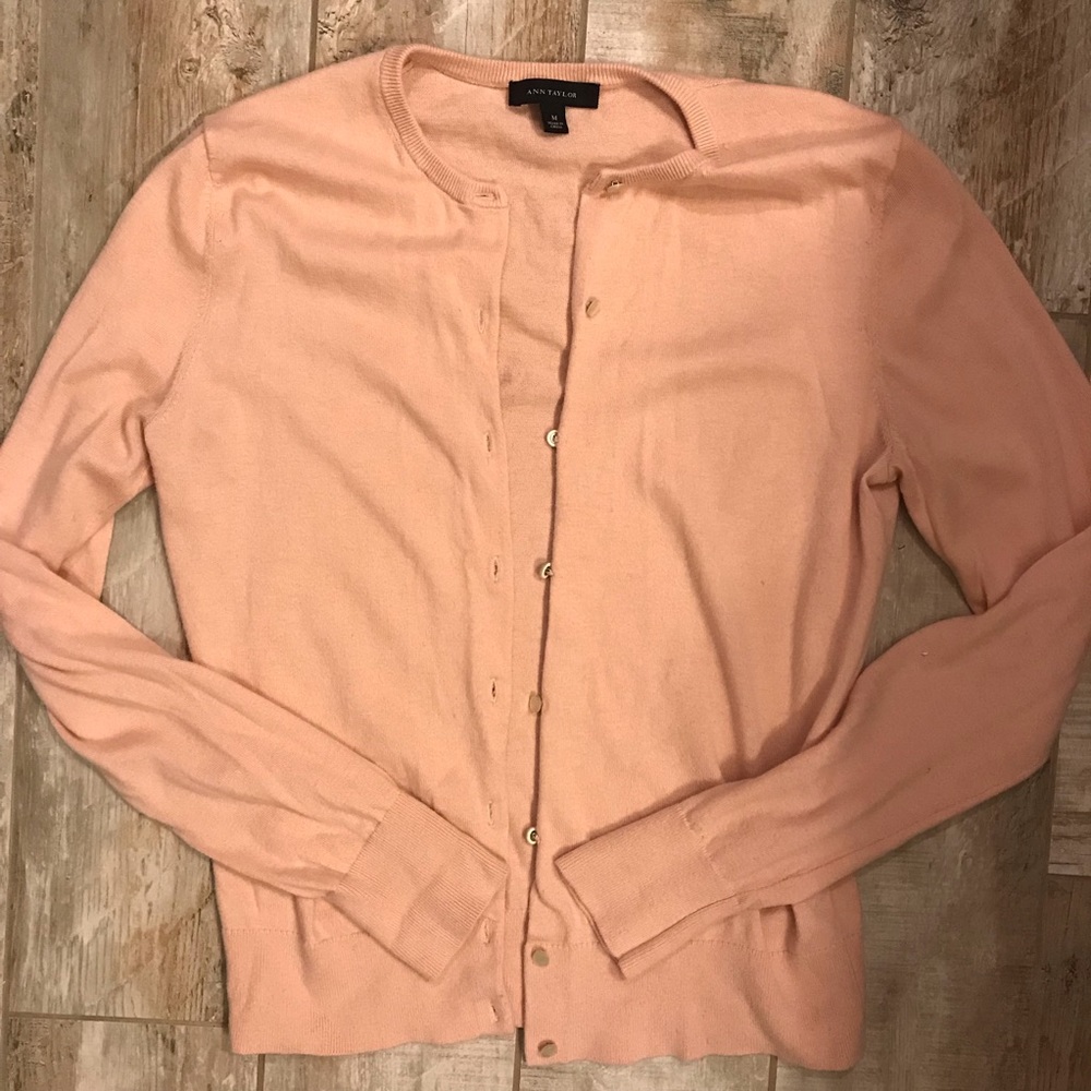Ann Taylor Pink Cardigan